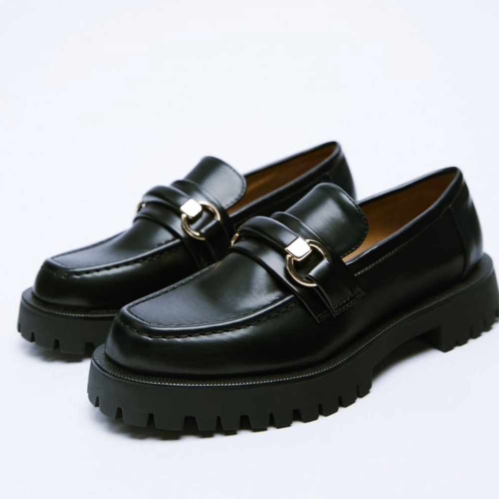 Zara Lug Sole Loafers